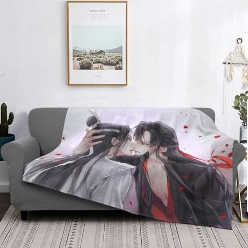 Mo Dao Zu Shi Blankets Fleece Autumn/Winter Fanart Breathable Warm Throw Blankets for Bed Couch Bedspread