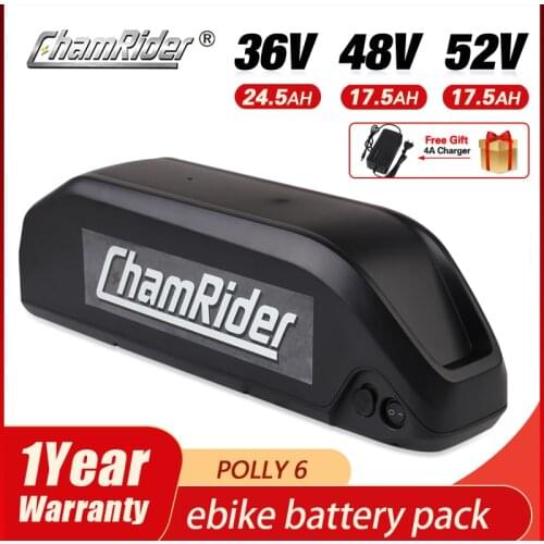 Original 48V 52V ebike Battery Polly Downtube 36V 20AH 30A 40A BMS 350W 500W 750W 1000W 1500W 18650 Cell BBS02 BBSHD bafang