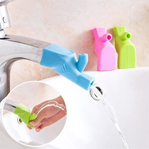New 3 Colors Available Extender Premium Baby Washing Hands Faucet Extender Fountain Silicone Tap Kitchen Faucet Accessories