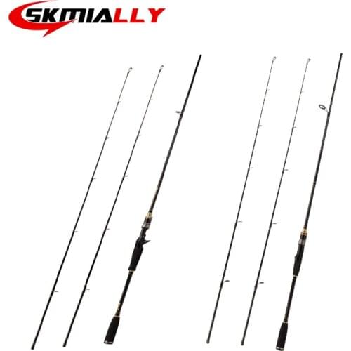 Double rod slightly tempting fishing rod ultralight super hard carbon fiber carbon cloth ceramic guide ring straight handle gun