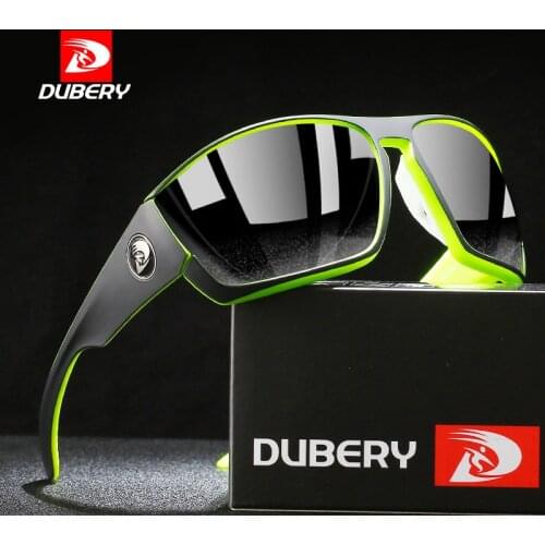 DUBERY New Fashion Polarized Sunglasses Men High Quality Sports Style Sun Glasses Driving Outdoor Travel UV400 Lens Goggles CE