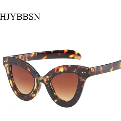 Popular Sexy Fashion Women Cat Eye sunglasses Retro Vintage Gradient Sun glasses Ladies sun glasses for women retro De Sol