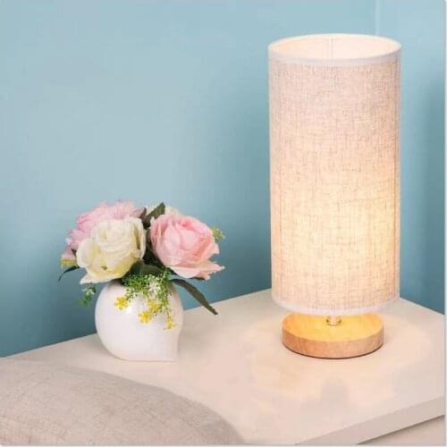 Modern led retro wood table lamp industrial lamp side table lamp small night lamp USA / EU / plug