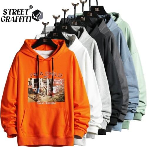 Fashion Brand Mens Hoodies 2021 New Spring Autumn Male Casual Sweatshirts Print Japanese Anime Sweatshirt Men Hoodies Sudadera