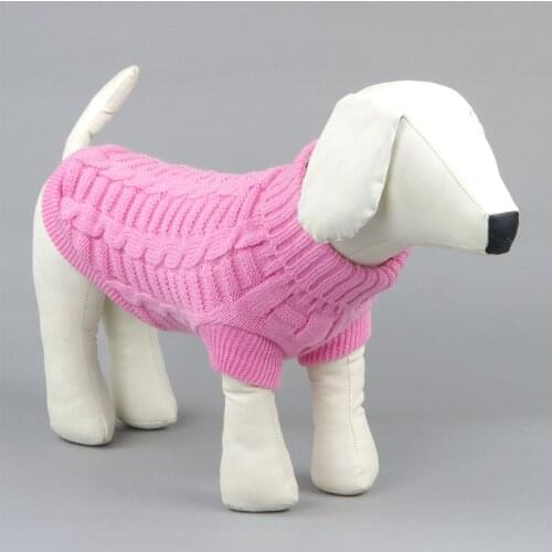 Pet products clothing sleeveless solid color pet dog sweater candy color warm fashion simple