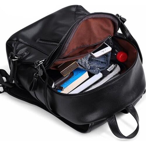 High Capacity Waterproof PU Leather Bag With USB Charging Port Computer Outdoor Bags Women Men Travel Bag PU Leather Sports Bag
