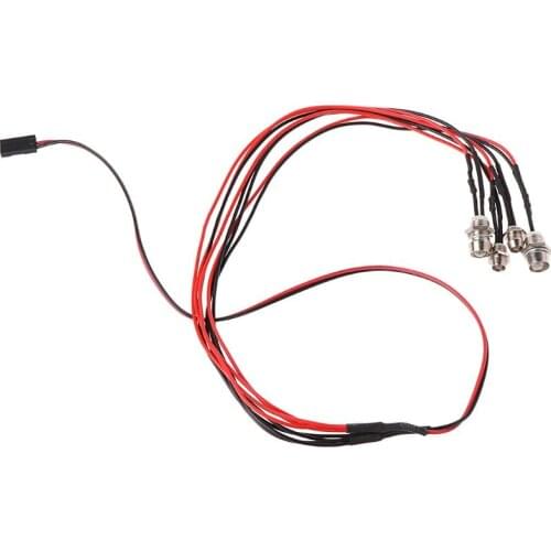 2020 New 4pcs/SET RC Model Drift Car LED Night 5mm & 3mm headlamps headlights LED Light LED For RC Car