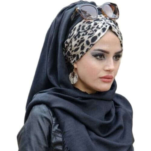 2020 Full Cover Inner Hijab Caps Muslim Stretch Turban Cap Islamic Underscarf Bonnet Solid Under Color Scarf Caps Turbante Mujer