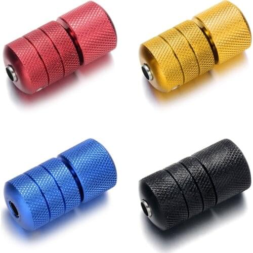 4pcs 22MM Aluminum Alloy Tattoo Grip With Back Stem 22mm Handle Grip Tattoo Tube Tip Kit Multi Color Free Shipping