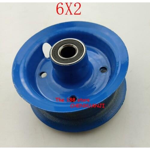 6-inch pneumatic alloy wheel hub use 6X2 directional wheel tyre& tube fits for flat car,shopping mall trolley,dining car casters