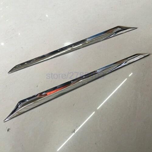 For Toyota Prius XW50 2016 2017 Exterior ABS Rear Trunk Lid Cover Frame Trim Strip 2pcs Decoratiomn Car Styling