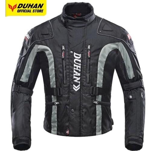 DUHAN Motorcycle Jacket Mens Jaqueta Motoqueiro Moto Cycling Jacket Waterproof Chaqueta Motocross Clothing Body Protective Gear
