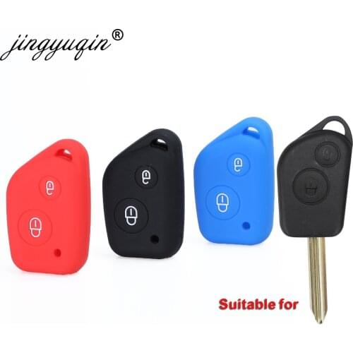 Jingyuqin 30pcs/lot Silicone Car key Case protector for CITROEN Elysee Saxo Berlingo Xsara Picasso Key Cover Fob Holder