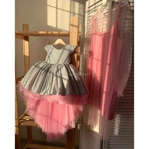 Cute Baby Girls Spring and autumn Flower Dress Birthday Dress For Girl Christmas Party Dress Photography Props 1-6Y