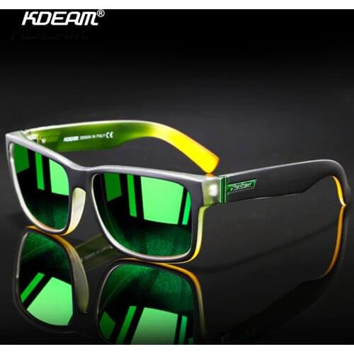 KDEAM Revamp Of Sport Men Sunglasses Polarized Shockingly Colors Sun Glasses Outdoor Elmore Style Photochromic Lens Goggles GR3