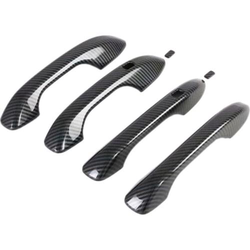 For Hyundai Cantus Creta Ix25 2020 2021 ABS Carbon Fiber Door Handle Cover Trim Sticker Car Styling Auto Accessories