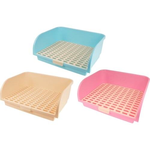 Rabbit Toilet Box Trainer Potty Corner Tray Litter Large Animals Pet Pan For Adult Hamster Guinea Pig Ferret