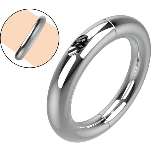 5 Size Metal Cock Ring Penis Ring Ball Stretcher Delay Lasting Scrotum Restraint Testicular Sex Toys for Man Penis Erection