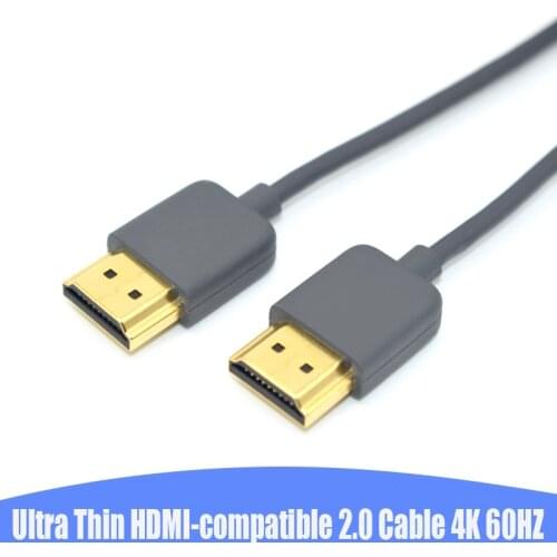 HDMI-compatible 2.0 Cable 4K 60Hz Ultra Slim HDMI-compatible Digital Cable for Xbox Switch Projector Computer Set-top Box HDTV