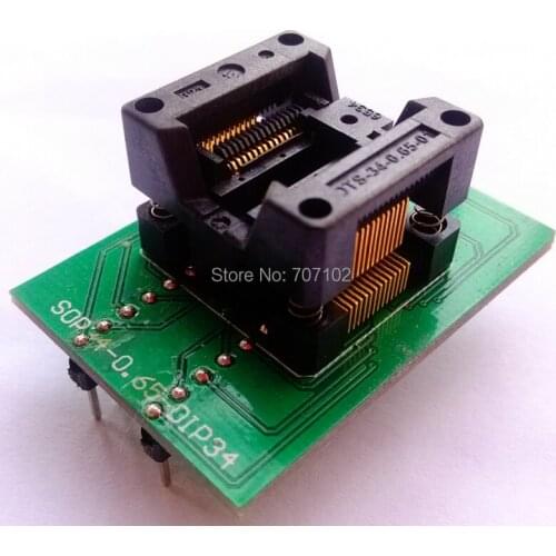 SSOP28 to DIP28 Socket CNV-SSOP-34/OTS-28(34)-0.65 IC programmer socket adapter