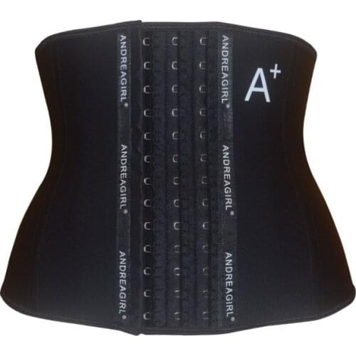 24cm Short Breathable mesh inside latex waist trainer body shaper корсет fajas reductoras y modeladoras mujer corset 9003