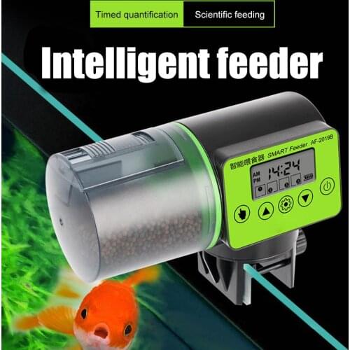 Smart Fish Tank Automatic Timer Feeder Machine Aquarium Intelligent Control Timing LCD Indicate Feeding Dispenser Accessories