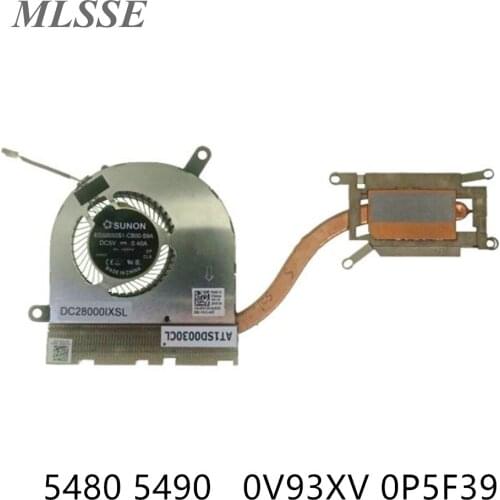 New original Laptop Brand CPU Heatsink Fan CPU FAN Assembly For Dell Latitude 5480 5490 E5480 E5490 0V93XV 0P5F39 V93XV P5F39
