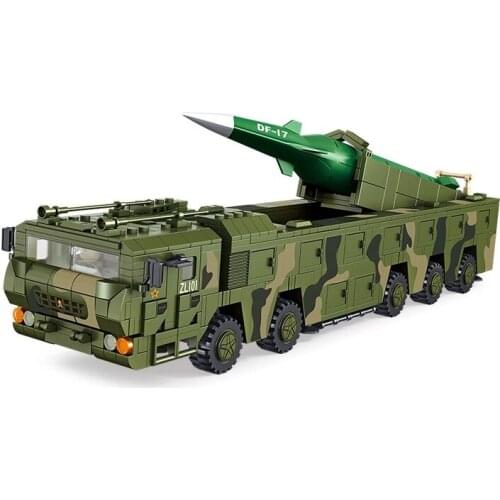Military War Weapon Dongfeng-17 Ballistic missile Model Bricks Building Blocks Toys for Children Kids Boys Gifts 1164Pcs