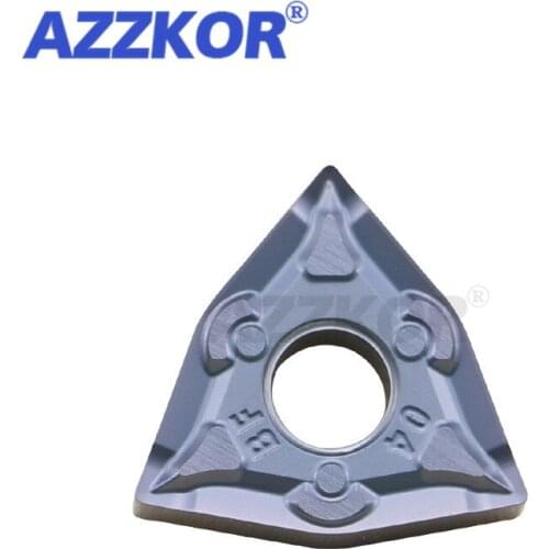 WNMG0804-BF BM NT1215 Turning Tools Inserts CNC Center Lathe For Stainless Steel Processing AZZKOR Peach Carbide Blades 10pcs