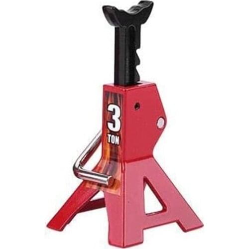 1Pcs RC Cars Metal 3/6 Ton Scale Jack Stands Height Adjustable Tool for 1/10 RC Crawler Truck Car Trx4 Axial SCX10
