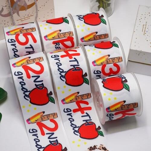 10 Yards 3inch 75mm Cartoon Printing Grosgrain Ribbon For Hair Bows DIY Crafts Handmade Accessories 56158