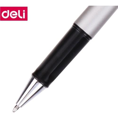 12PCS/LOT Deli s107 Gel pen 1.0 mm Black Professional Sign Rollerball Pen Gel Ink Pen writing Supplies Desk Stationery