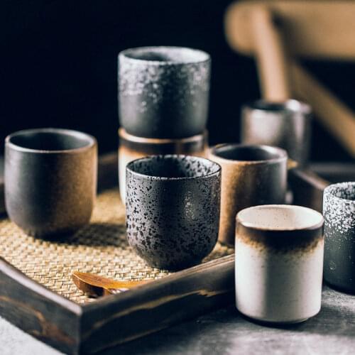 150ml 200ml Japanese Style Teacup Water Cup Stoneware Ceramic Hand-painted Kungfu Teacup Cuisine Drinkware