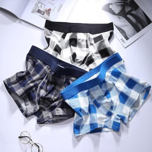 3Pcs/lot Men Underwear Boxer Shorts Mens Underwear Boxer Male Cotton Boxershorts Cueca Underpants