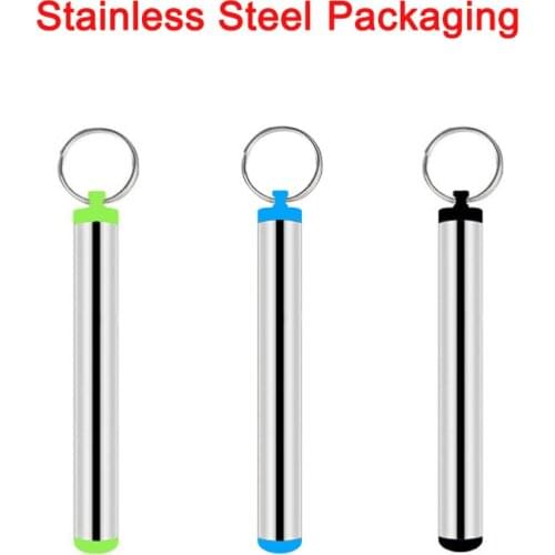 304 Food Grade Stainless Steel Packing with Keyring for Straws Easy Carrying
