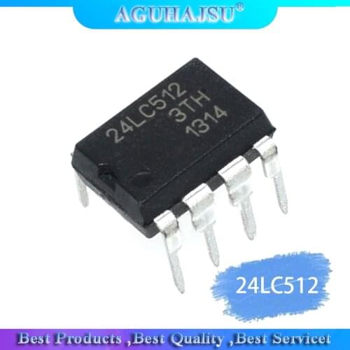 5PCS 24LC512-I/P 24LC512 DIP-8 original