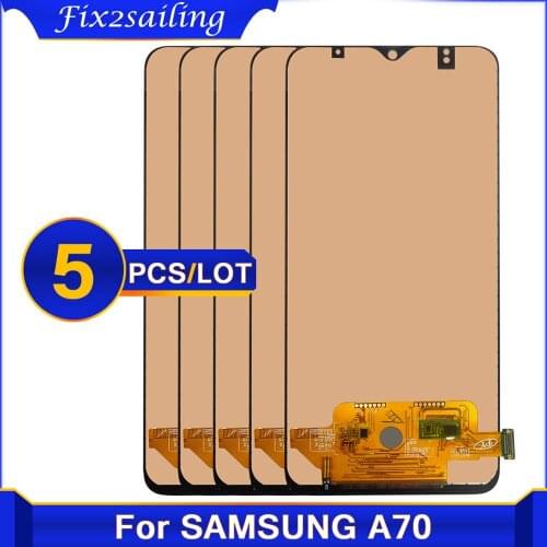 5Piece TFT incell A70 LCD Screen For Samsung Galaxy A70 A705 A705F SM-A705MN Display Touch Screen Digitizer Assembly Replacement