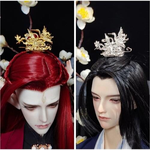 1/3 Scale BJD Hanfu Doll Wig Accessories Ancient Costume Hairwear Hairpin Hair Crown Head Accessories for BJD/SD Boy & Girl C148