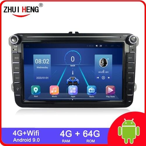 2 din Android 9.1 Car Radio GPS Player For VW/Volkswagen/Golf 5/Passat/b7/b6/Skoda/Seat/Octavia/Polo/Tiguan 1 din car radio