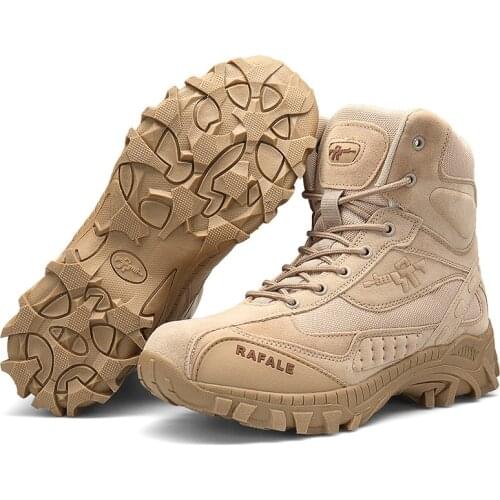 Combat-Boots Lace-Up Casual-Shoes Mountain Outdoor Big-Size Winter Fashion Mens Mesh Shoes Ankle Boots