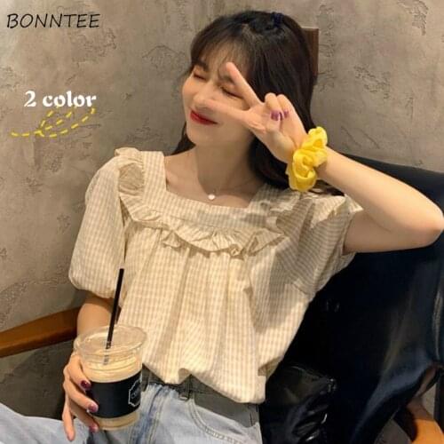BONNTEE Short Sleeve Shirts For Women