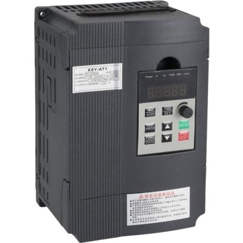 Variable Frequency Drive, Vfd Inverter Frequency Converter 2.2Kw 3Hp 220V 12A for Spindle Motor Speed Control (Vfd-2.2Kw)