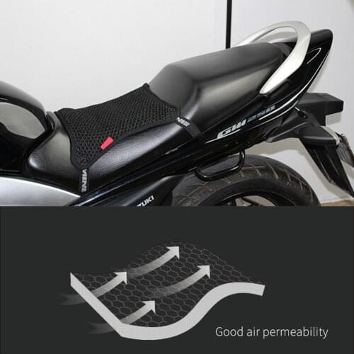 1PC Motorcycle Seat Cover Breathable 3D Mesh Net Cushion Breathable Anti-Skid Moped Cushion Cover