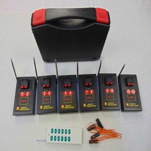 DB02R-6 12 Cues Led Lighting Effect fireworks Remote stage wedding gift-wireless switch electric wire Professional stage