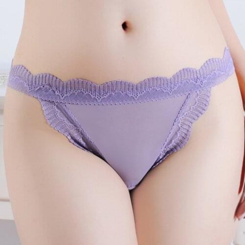 Women Mesh Thongs Sexy Panties Seamless Underwear Girls Transparent G-Strings Ruffles Night Wear Panti For Female XS-M 5018