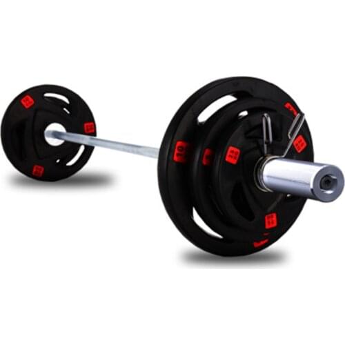 Gym home barbell set Austrian bar hand grasp big hole bag film baking varnish sheet gym equipment weightlifting dumbbell sheet