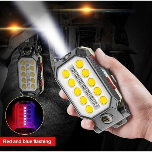 48W 8000mah USB Flashlight Rechargeable COB LED Work Light IPX6 Waterproof Camping Lantern LED Portable Light With Magnet Design