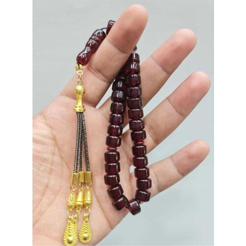 Islamic Tasbih Muslim Rosary Beads 33 Prayer Rosary For Men Bracelet For Men Accessory amber oltu amber stone Handmade Turkey