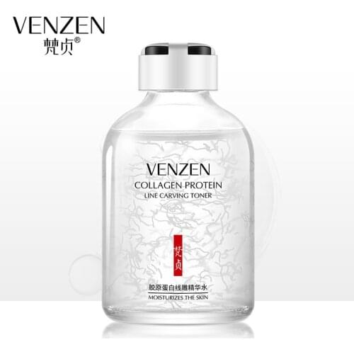 Collagen Protein Line Carving Toner Moisturizer Firming Skin Anti-wrinkles Skin Care Whitening Face Serum Shrink Pore Essence