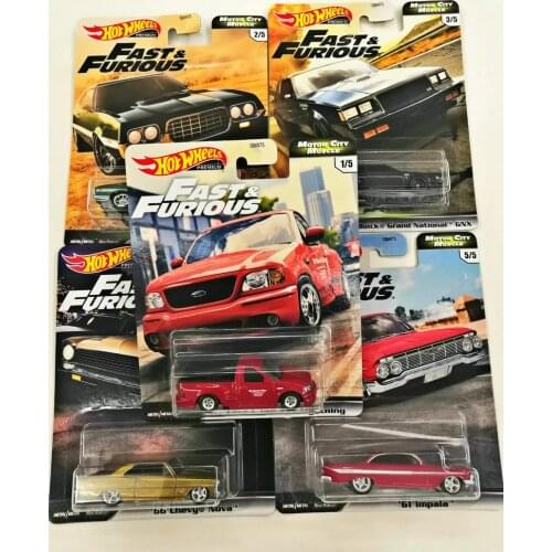 2020 Hot wheels Fast & Furious 7 Muscle City Kit iron rubber tire Collection Metal Die-cast Simulation Model Cars Toys